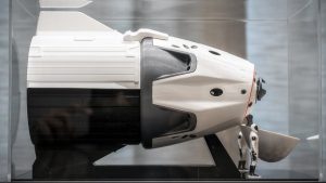 Exterior improvements made on the DRAGON-MS SpaceX scale model