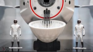 model astronauts in spacex suits