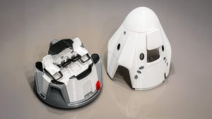 The interior design of SpaceX Dragon model